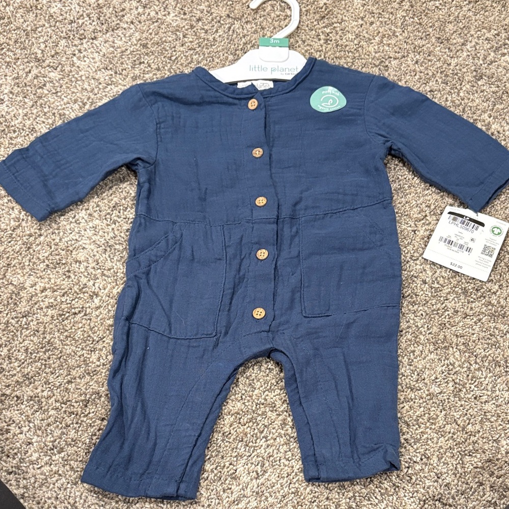 Little Planet Navy Kids Bodysuit